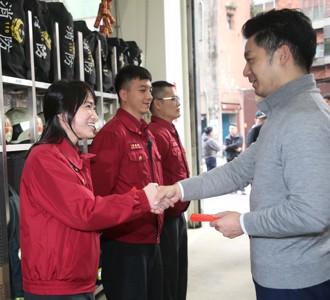 蔣萬安年前勉勵台北市消防人員  引用大師名言致敬