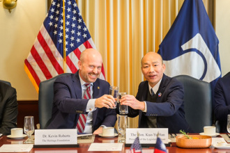 韓國瑜率團拜訪華府2大智庫！柯志恩曝閉門會「3大共識」