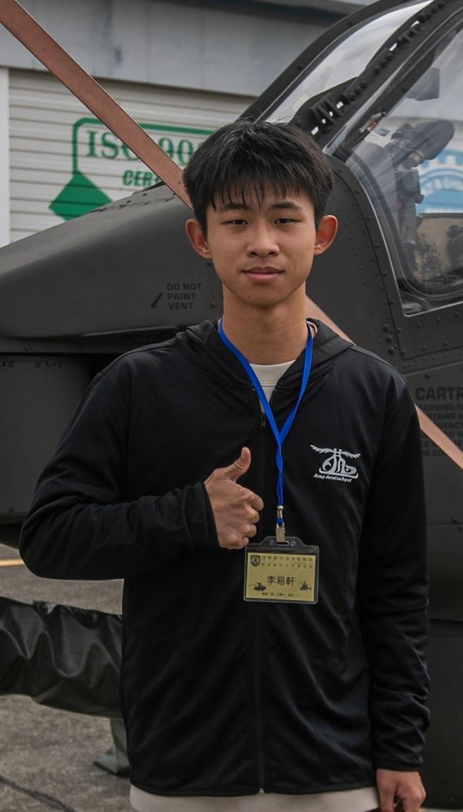 大荣高中学生李易轩。（记者林睿奕摄）
