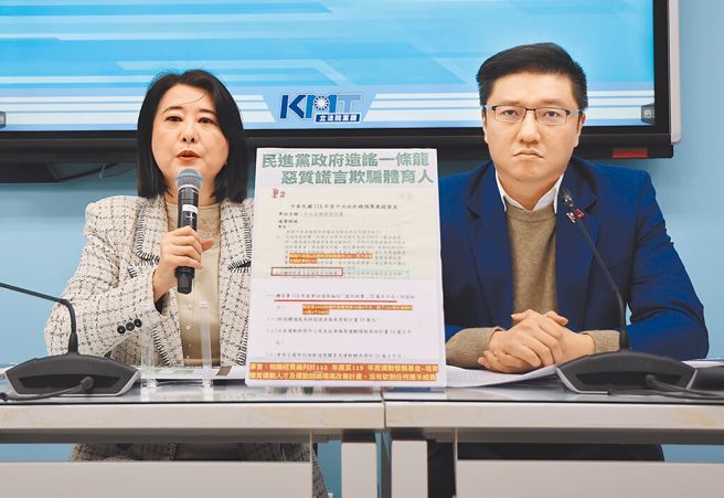 国民党立法院党团首席副书记长王鸿薇。（姚志平摄）