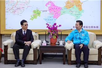 黃彥男率隊赴金門考察行程曝光   自費參與馬拉松陳玉珍表歡迎