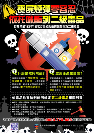 新興毒品依托咪酯入侵校園 教育局多方聯手防範危害