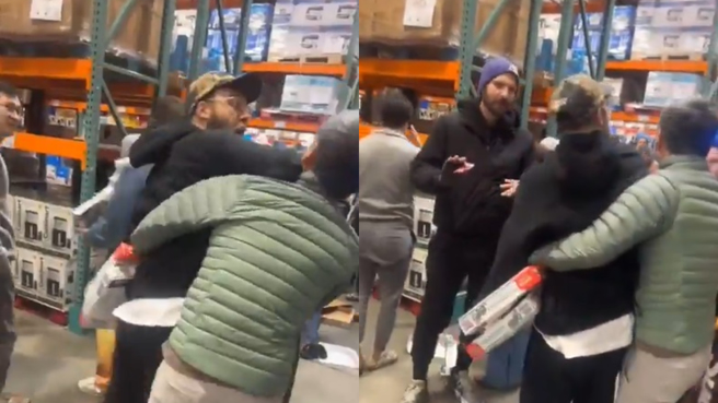 粉丝为了宝可梦卡牌组合包在好市多大打出手。（图／翻摄自DisguisedToast X）