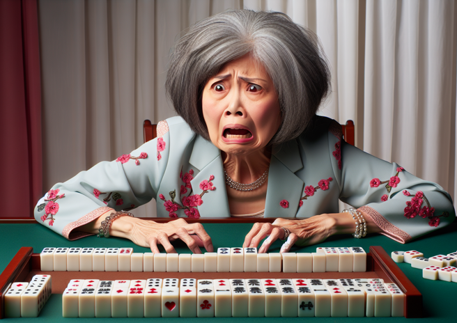 麻將連莊捨不得上廁所，6旬婦憋尿憋出膀胱炎掛急診。（示意圖／AI生成）