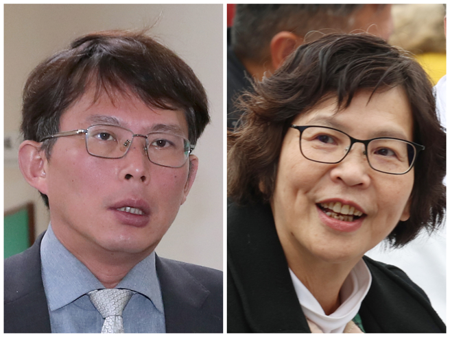 民眾党主席补选将于2月15日登场，由代理主席黄国昌（左）对上前立委蔡壁如（右）。（中时资料照合成）
