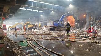 高雄南區資源回收廠火警！狂燒14小時獲控制 內部焦黑畫面曝