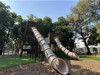 台中設計搖籃式遊戲場 后里森林公園年前啟用