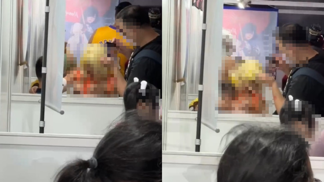 成人展上演「洗面奶」，影片流出引起网友讨论。（图／翻摄自Threads）