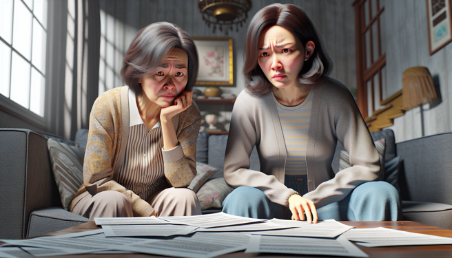 经歷悲惨童年更加心疼母亲，老北求她们扶养！让2个女儿超怒，诉请免除扶养义务获准。（示意图、与本案无关／AI生成）