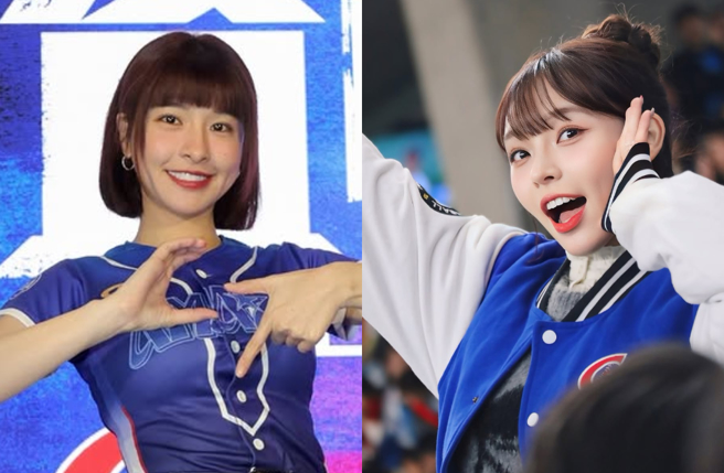 日本媒体点名峮峮、林襄两大女神坐镇「CT amaze」应援团，并形容是最强的阵容。（图／IG@qun_04、95_mizuki）