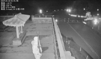 武嶺午夜詭影！鏡頭前「持長槍站哨」 怪男警局報到身分曝