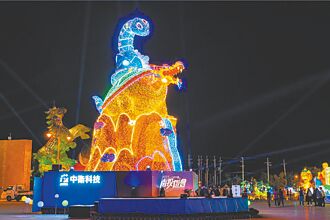 南投燈會開幕 「貓貓蟲咖波」亮相