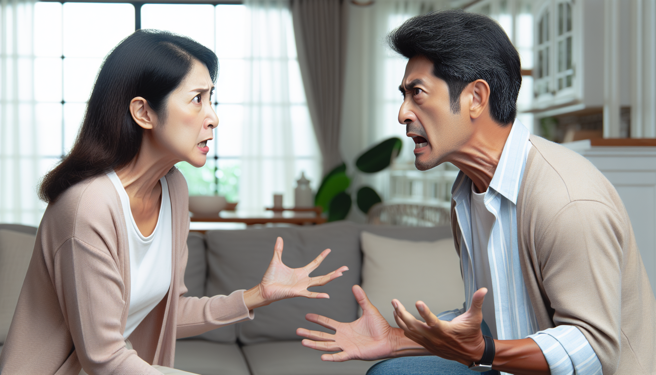 女方抱怨暴力爱赌不回家，男方指控家暴还要配合「爱爱」！24年婚玩完了，诉请离婚获准。（示意图、与本案无关／AI生成）