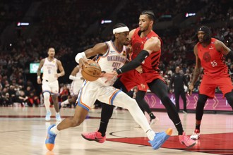 NBA》亞歷山大狂轟35分 聯盟龍頭雷霆斬斷拓荒者4連勝