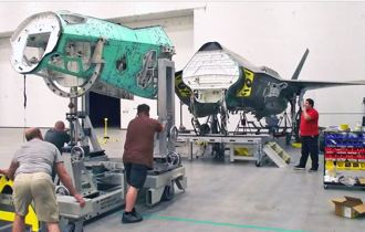 拼湊F-35戰機殘骸完工了 「科學怪機」首曝光