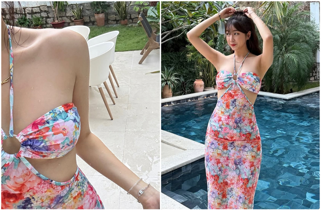 韩籍啦啦队女神安芝儇拥有不科学身材，泳装辣照特写镜头吸引网友朝圣。（图／摄自IG@wlgus2qh）