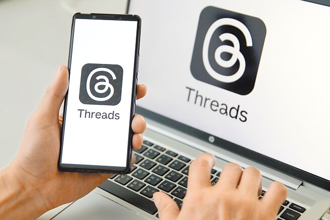 民进党2024大选后，大举进攻Threads平台。（黄世麒摄）