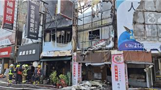 影片》女駕駛服藥恍神撞電信箱 百年碗粿店年初一燒毀