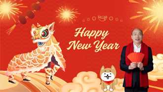 韓國瑜初一送105字祝福！賀蛇年「靈巧蛻變」網暴動