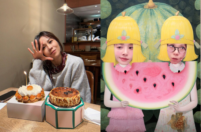 蔡依林除夕同框蔡健雅，照片相當溫馨逗趣。（圖／IG@chua.tanya）