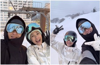 柯以柔偕男友出國滑雪曬恩愛 他曝玩「101招」：痠到站不起來