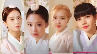 BLACKPINK罕穿傳統韓服拜年 絕美樣貌渾身散發女神氣質