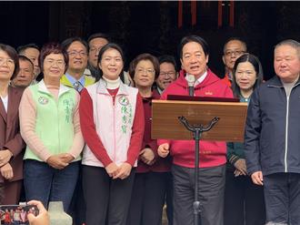 賴清德彰化參香  綠營下屆縣長人選「卡位」  王惠美被擠到後排