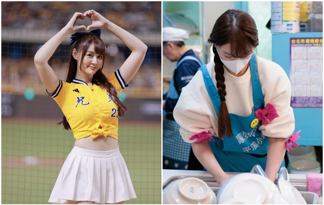 短今初二到妈妈的餐厅帮忙洗碗。（短今脸书）