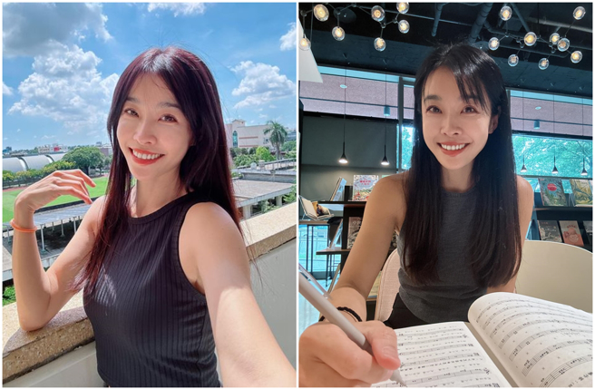 43歲小嫻重返校園生活，罕鬆口感情現狀。（圖／攝自IG @ hsien_0309）