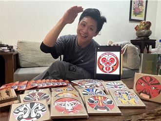 當代傳奇劇場要角斜槓文創 臉譜化身杯墊藏京劇「小細節」