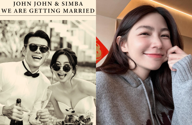 曾智希婚禮不到1個月煩惱曝光，捏臉頰憂吐「怎麼辦…」。（圖／臉書 曾智希 Simba）