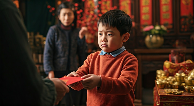 網友表示過年拜訪親戚，被小屁孩嫌棄紅包少，直接抓狂怒懟，超爽！（示意圖、與本案無關／AI生成）