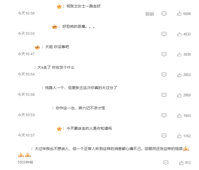大陆网友狂骂张兰。（张兰俏江南创办人微博）