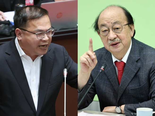 民进党立法院党团总召柯建铭（右）、绿委王义川（左）则担任副干事长。（合成图／中时资料照）
