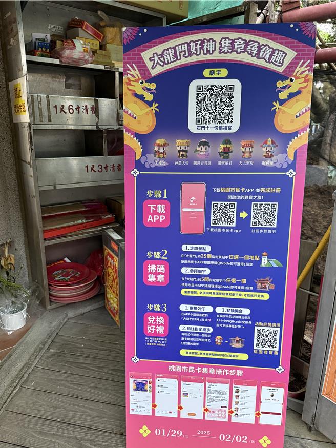 桃园市观旅局推出的「小龙年游大龙门」等限定活动场场秒杀，也带动大龙门旅游廊带表现亮眼。（观旅局提供／蔡依珍桃园传真）