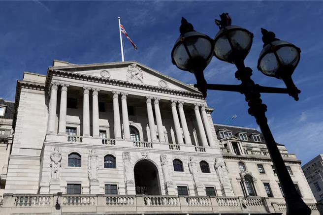 位于英国伦敦的英格兰银行。（图／路透社）