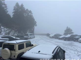 冷氣團發威！合歡山積雪2公分 昆陽正午零下1度