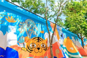 台北新画堤再升级！4萌兽现身松河街 吸睛壁画超疗癒