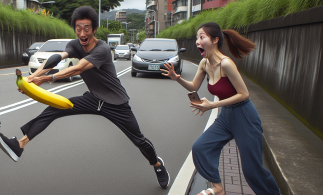 新北芦洲一名男子在高中旁的人行道上见到独行的女子，竟当街裸露下体，并自慰到射精在女方手肘。（示意图、与本案无关／AI生成）