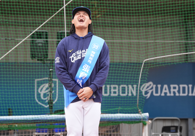 富邦悍将张育成。（富邦悍将提供）