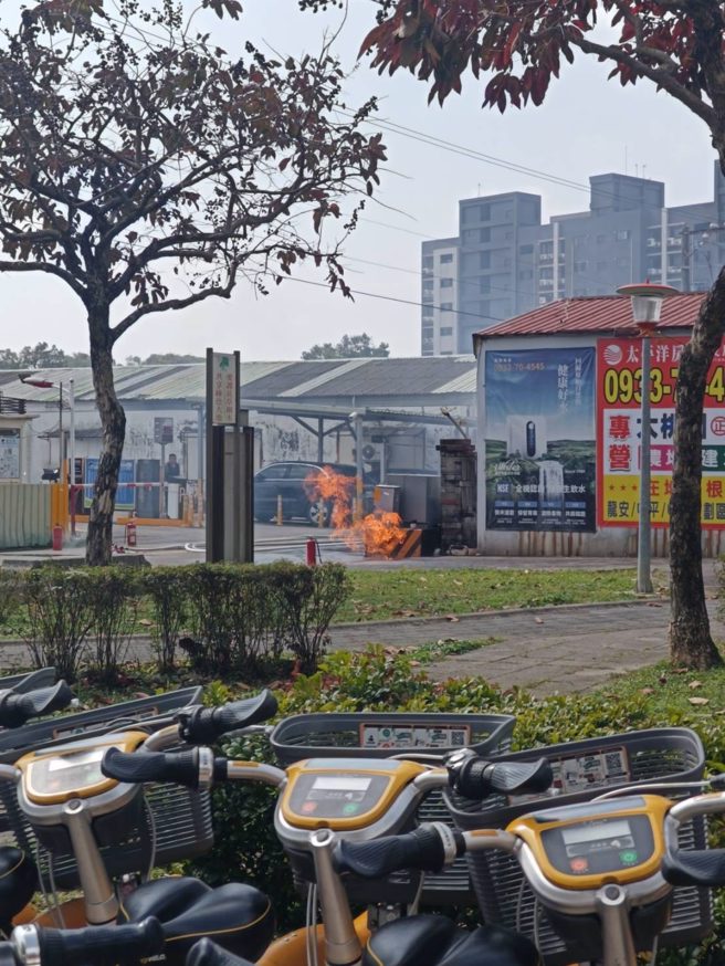 消防局获报已到场处理。（翻摄黄琼慧Threads）