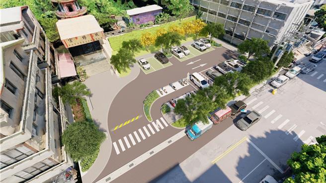 台中市清水区鳌峰活动中心属于危险老旧建物有影响公共安全之虞，建设局投入约1200万元规画绿地及停车场空间，将于2月中旬启动拆除、8月完工。（建设局提供／潘虹恩台中传真）