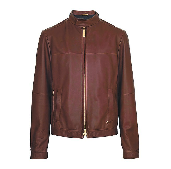 Stefano Ricci咖啡色小牛皮皮衣，26萬6000元。（Stefano Ricci提供）