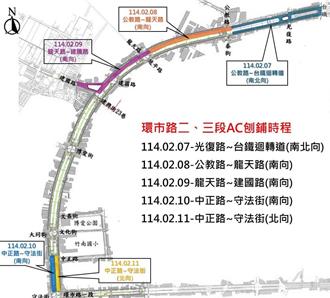 竹南環市路施工管制 用路人請注意改道路線