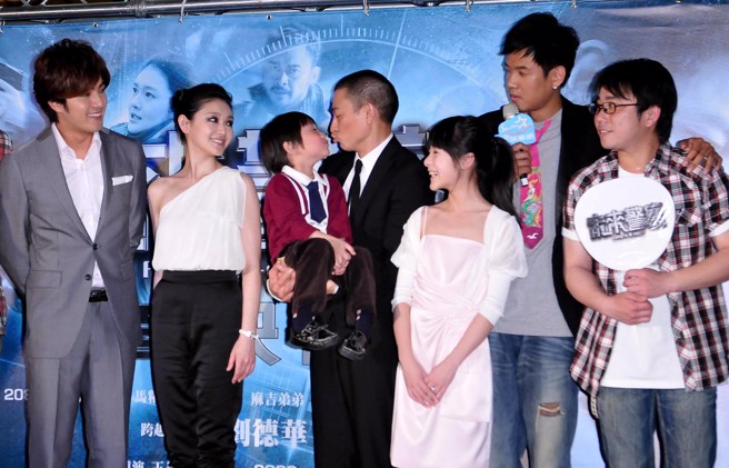 当年刘德华、徐娇来台宣传《未来警察》。（图／中时资料照）