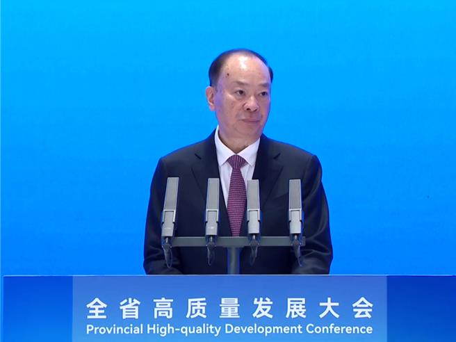 黃坤明表示，要攜手港澳加快建設高水平人才高地，加固現代化產業體系的人才基座和人才底座。圖／香港電台