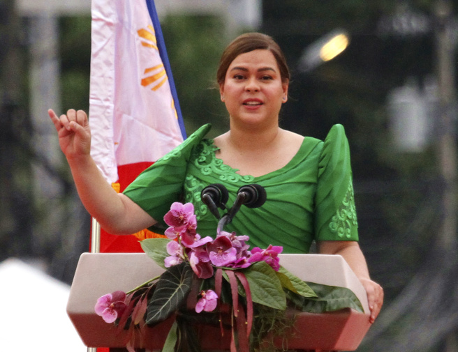 近200名菲律宾眾议员5日连署弹劾菲国副总统萨拉（Sara Duterte），达门槛2倍。（资料照／美联社）