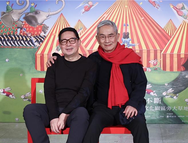 作家几米（左起）、林怀民都打了流感疫苗。（陈俊吉摄）