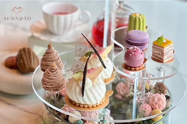  微風南山MiraWan下午茶套餐花卉寶盒，單人980元、雙人 1880元。（微風提供）