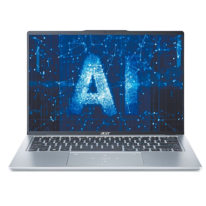 家乐福acer宏碁轻薄AI笔记型电脑16GB记忆体、512GB硬碟、Intel ARC Graphics显示晶片，原价2万9900元，特价2万8900元。（家乐福提供）